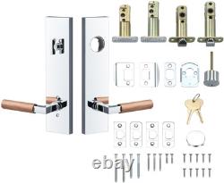 Sure-Loc LV307 GRIP Levanto Single Cylinder Keyed Entry Lever Set Polished
