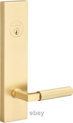 Sure-Loc LV307 GRIPKN Levanto Single Cylinder Keyed Entry Lever Brass