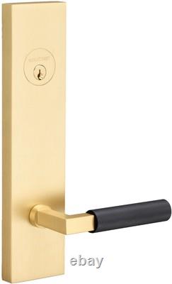 Sure-Loc LV307 GRIPKN Levanto Single Cylinder Keyed Entry Lever Satin Brass /