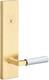 Sure-loc Lv307 Gripkn Levanto Single Cylinder Keyed Entry Lever Satin Brass /