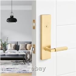 Sure-Loc LV307 GRIPKN Levanto Single Cylinder Keyed Entry Lever Satin Nickel /