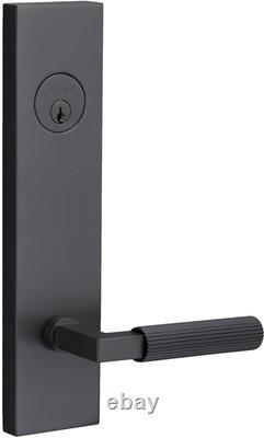 Sure-Loc LV307 GRIPSKN Levanto Single Cylinder Keyed Entry Lever Black
