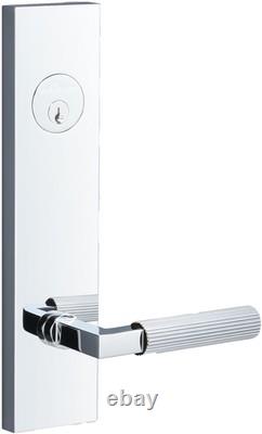 Sure-Loc LV307 GRIPSKN Levanto Single Cylinder Keyed Entry Lever Chrome