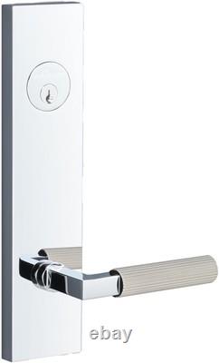 Sure-Loc LV307 GRIPSKN Levanto Single Cylinder Keyed Entry Lever Chrome