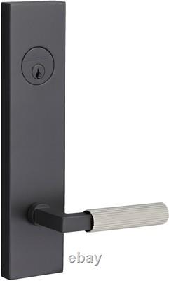 Sure-Loc LV307 GRIPSKN Levanto Single Cylinder Keyed Entry Lever Flat Black /