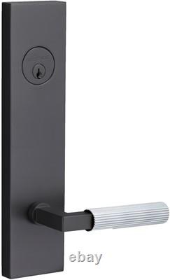 Sure-Loc LV307 GRIPSKN Levanto Single Cylinder Keyed Entry Lever Flat Black /