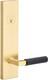 Sure-loc Lv307 Gripskn Levanto Single Cylinder Keyed Entry Lever Satin Brass /