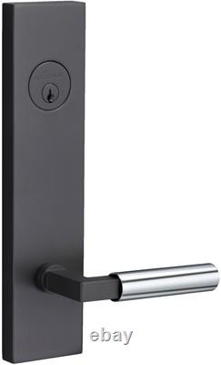 Sure-Loc LV307 GRIPSM Levanto Single Cylinder Keyed Entry Lever Flat Black /