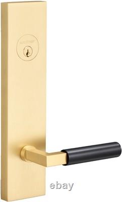 Sure-Loc LV307 GRIPSM Levanto Single Cylinder Keyed Entry Lever Satin Brass /