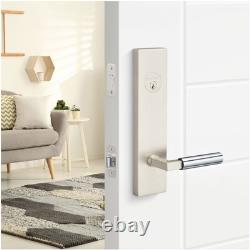 Sure-Loc LV307 GRIPSM Levanto Single Cylinder Keyed Entry Lever Satin Brass /