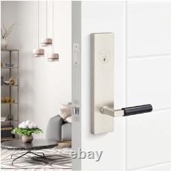 Sure-Loc LV307 GRIPSM Levanto Single Cylinder Keyed Entry Lever Satin Brass /