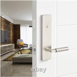 Sure-Loc LV307 GRIPSM Levanto Single Cylinder Keyed Entry Lever Satin Brass /