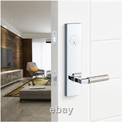 Sure-Loc LV307 GRIPSM Levanto Single Cylinder Keyed Entry Lever Satin Brass /