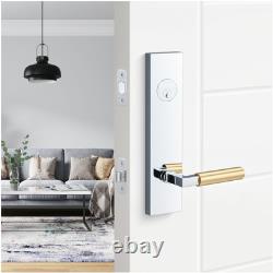 Sure-Loc LV307 GRIPSM Levanto Single Cylinder Keyed Entry Lever Satin Brass /