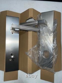 Sure-Loc LV307 Satin Nickel Entry Lever & Deadbolt Combo with Rectangle Rose