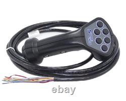 SureGrip Controls LU Handle Black, Single Trigger, 6 Buttons, 10 ft Wire Harness