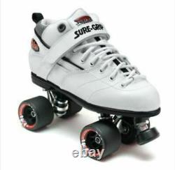 SureGrip Rebel Roller Skates White Derby NEW FREE POST