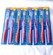 Vintage 4 Lot Ranir Toothbrushes Teardrop Sure Grip Handle Medium Soft Bristles