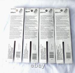 Vintage 4 Lot Ranir Toothbrushes Teardrop Sure Grip Handle Medium Soft Bristles