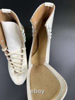 Vintage NOS Norele 150 White sz 5 Roller Skate Boot Riedell Bont Hyde Sure Grip