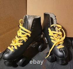 Vintage NWP Sure-Grip Quad Roller Skates Black Womens Size10