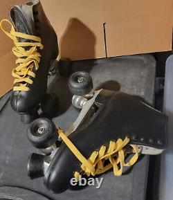 Vintage NWP Sure-Grip Quad Roller Skates Black Womens Size10