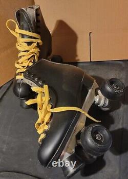 Vintage NWP Sure-Grip Quad Roller Skates Black Womens Size10