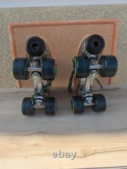 Vintage Riedell 130l Roller Skates Super x 4R Sure Grip Suede Size 6 USA MADE