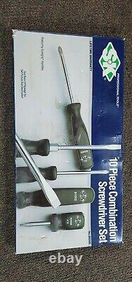 Vintage SK 10 Piece Combination Screwdriver Set No. 86006 Suregrip Handles NEW