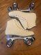 Vintage Sure Grip 1300 Tan Suede Roller Skate Mens Size 12 Withsuper X Plate