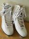 Vintage Sure Grip 93 Mens Size 5 White Leather Roller Skate Boot Withsure Grip Inv