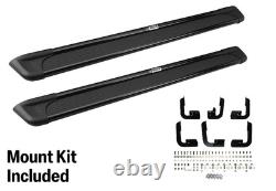 Westin 79 Black Sure-Grip Running Boards with Mount Kit for Ram 1500 Quad Cab
