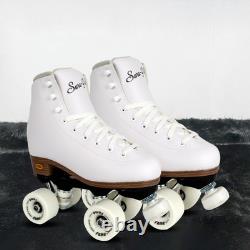 White Fame Roller Skates for Women Made of Nylon & Aluminum 57mm Polyuret