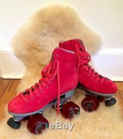 Women's Cherry Red Sure Grip Roller Skates Size 6