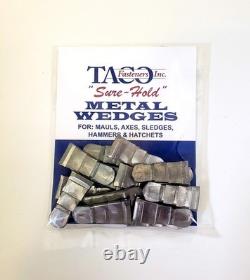 15 pièces de coins en acier avec poignée Sure-Hold, outils de coin durables et à prise forte