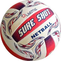 5X Nouveau Ballon de Netball à Grip en Caoutchouc Naturel Haute Abrasion Sure Shot - Taille 5