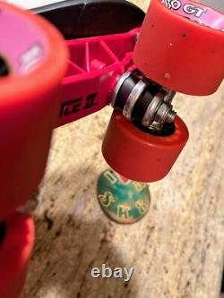 Bottes de derby Sure Grip Rebel avec platines Sunlite 2 et lacets de patins Bont, taille 6