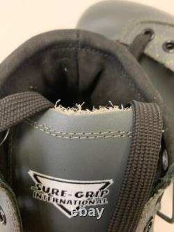 Bottes de derby de vitesse pour patins à roulettes NOS Sure Grip, taille femme 6,5, grises