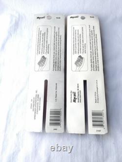 Brosse à dents vintage 4 lots Ranir poignée en forme de goutte d'eau à prise sûre poils moyens et souples