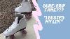 Busted Mes Lèvres De Patinage Avec Un Nouveau Sure Grip Fame Quad Skate