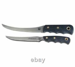 Couteaux D’alaska Fishermans Combo Fillet Knives Set, Suregrip Handle, Black, 000
