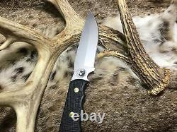 Couteaux D’alaska Knife Bush Camp Knife Suregrip Poignées, Gaine En Cuir