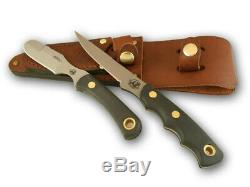 Couteaux De Chasse De L'alaska 2 Combo Couteau Jaeger Muskrat Suregrip 00257fg Concessionnaire