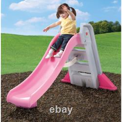 Extérieur Slide Step2 Naturellement Ludique Big Folding Pink Toddlers Sure Grip Handle