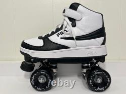 Fila Panda Noir Blanc Femmes 7 Patins à Roues Custom Sure Grip Roues Extérieures