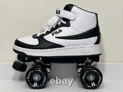Fila Panda Noir Blanc Femmes 7 Patins à Roues Custom Sure Grip Roues Extérieures