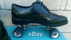 Hommes 9,5 Roller Skate Stacy Adams Type Oxford-suregrip Century Plaques-miniadonis