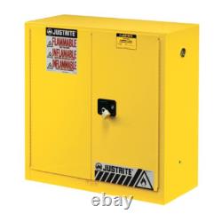 JUSTRITE 894500 Armoire de sécurité Standard Sure-Grip EX, 43l x 18p x 65h, Jaune