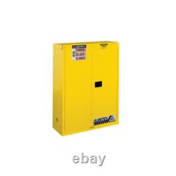 JUSTRITE 894500 Armoire de sécurité Standard Sure-Grip EX, 43l x 18p x 65h, Jaune