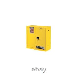 JUSTRITE 894500 Armoire de sécurité Standard Sure-Grip EX, 43l x 18p x 65h, Jaune